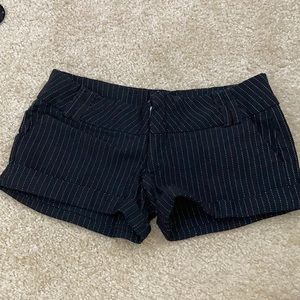 Pinstripes Super short shorts
